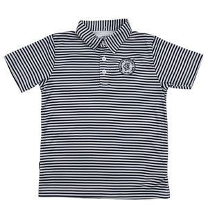 Toddler Striped Polo Shirt with FCDS Badge