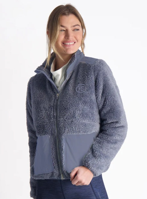 Stevie Sherpa Jacket with Monogram
