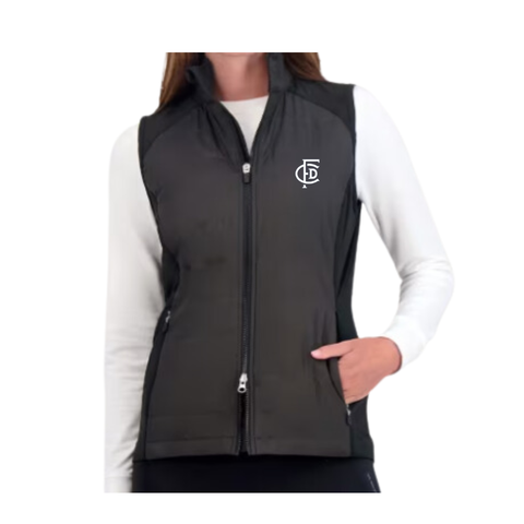 Women's Quilted Tess Vest with FCDS Monogram