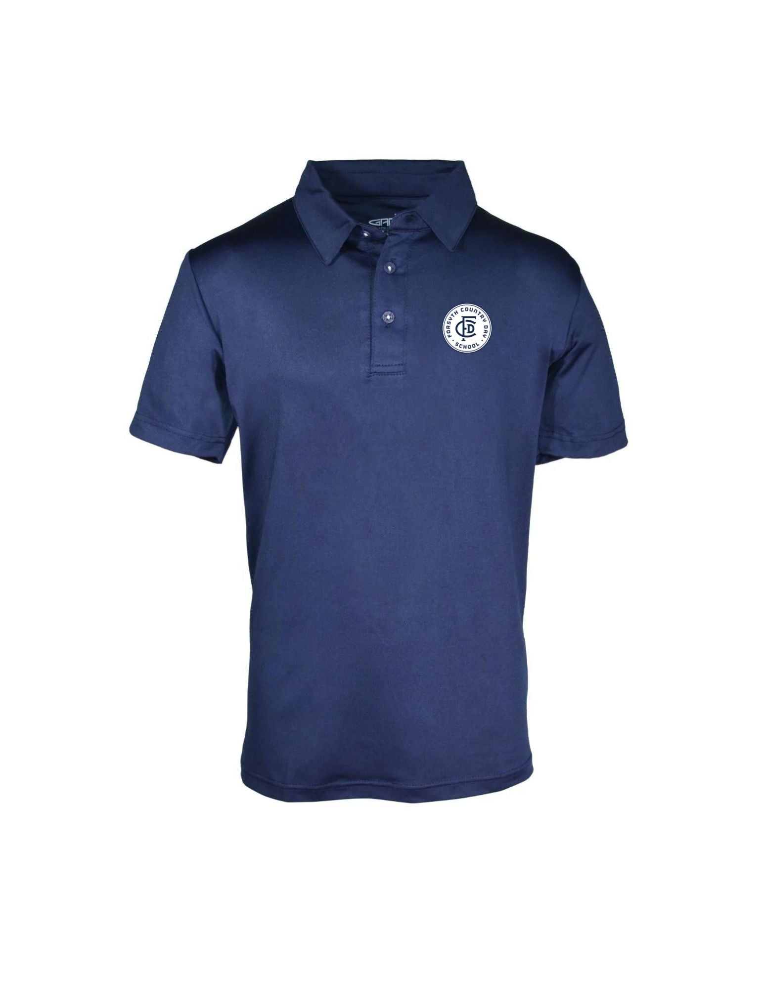 Youth Blake Solid Polo Shirt with FCDS Badge