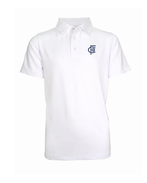 Youth Blake Solid Polo with Monogram