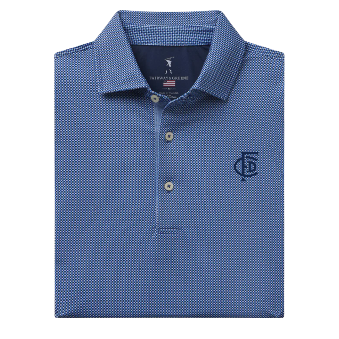 Men's Granaway Check Polo Shirt with Monogram