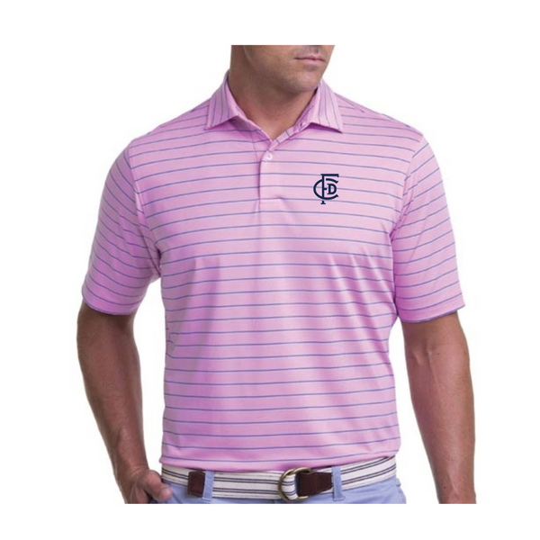 Men's Faxon Wide Stripe Polo Shirt