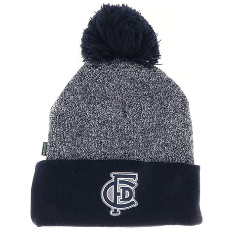 Adult Cuff Beanie Hat w/ Pom - FCD Monogram