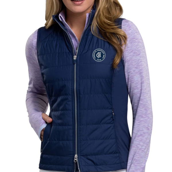 Women's Quilted Tess Vest with FCDS Badge